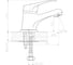 Одноручный смеситель для умывальника Decoroom монолитный DR37011 2