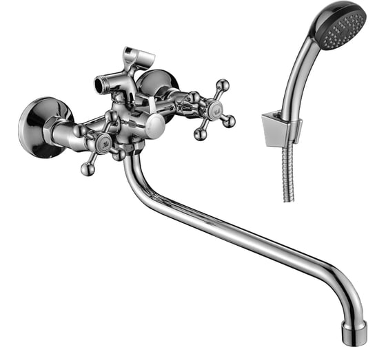 Смеситель для ванны Decoroom двуручный, универсальный DR49045 1