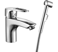 Одноручный смеситель для умывальника и биде Decoroom монолитный DR67015