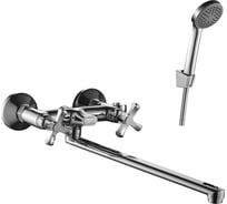 Смеситель для ванны Decoroom двуручный, универсальный DR47043