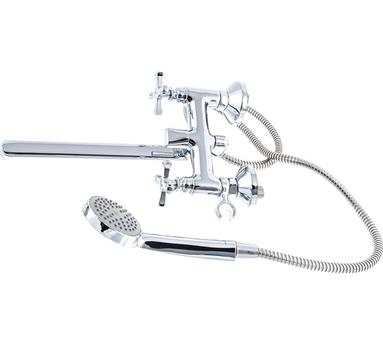 Смеситель для ванны Decoroom двуручный, универсальный DR47043