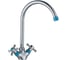 Смеситель для кухни Decoroom Blue двуручный, с высоким поворотным изливом DR46028-Blue 1