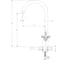 Смеситель для кухни Decoroom двуручный, с высоким поворотным изливом DR47028 2