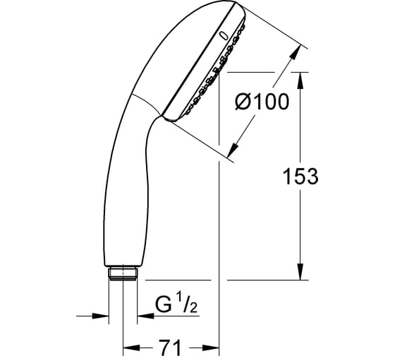 Ручной душ GROHE Tempesta New III 28261002