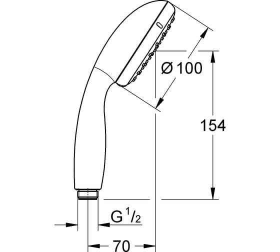 Ручной душ GROHE Tempesta New II 27597001