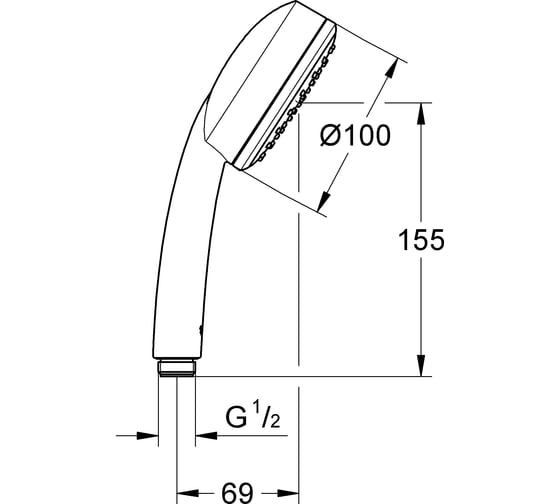 Ручной душ GROHE NTempCosmopolitan 100 I 26082002