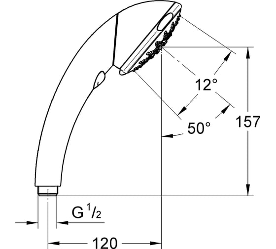 Ручной душ GROHE Movario Five 28393000