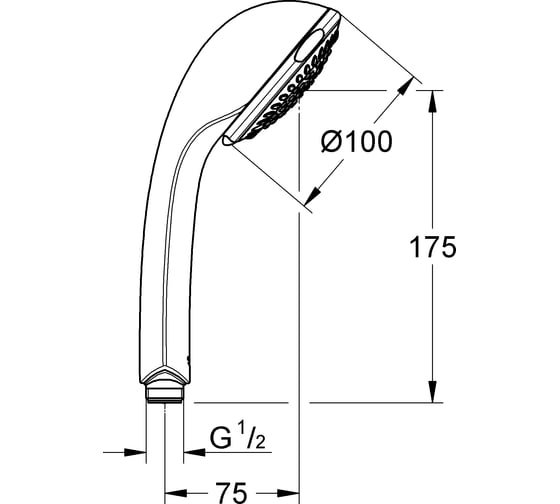 Ручной душ GROHE Relexa Trio 28793000