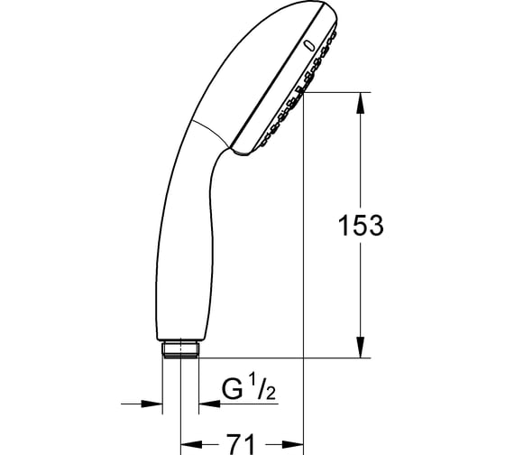 Ручной душ GROHE New Tempesta III 9,5 л/мин 28419002