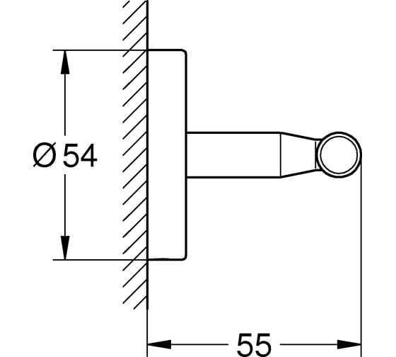 Крючок GROHE BauCosmopolitan 40461001