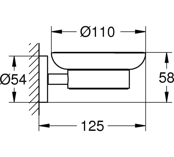 Мыльница GROHE Essentials 40368001