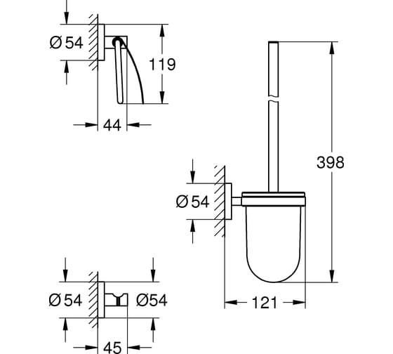 Набор аксессуаров GROHE Essentials 40407001