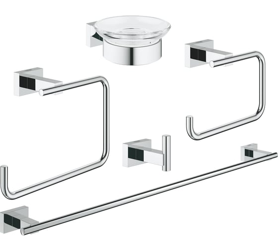 Набор аксессуаров GROHE Essentials Cube 5 предметов 40758001