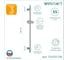 Стойка душевая Wesnaart хром DS010-58 3