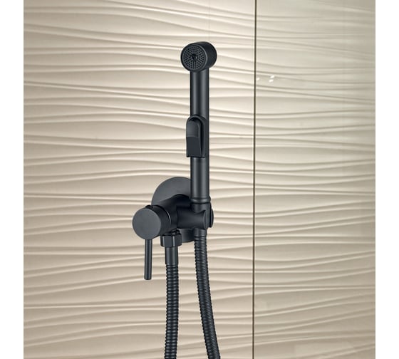 Гигиенический душ со смесителем Wesnaart eko черный EKO05-410Black