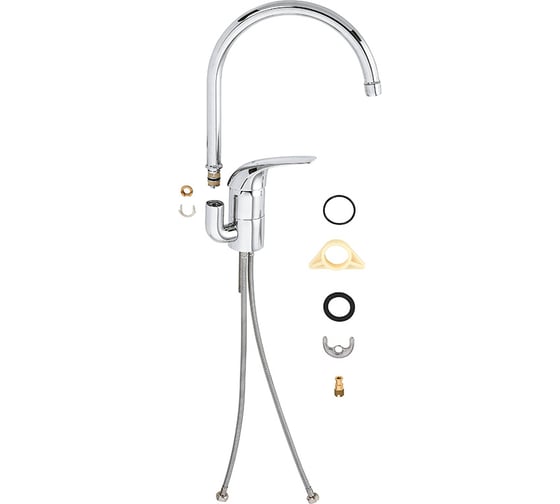 Смеситель для мойки GROHE Euroeco высокий излив 32752000