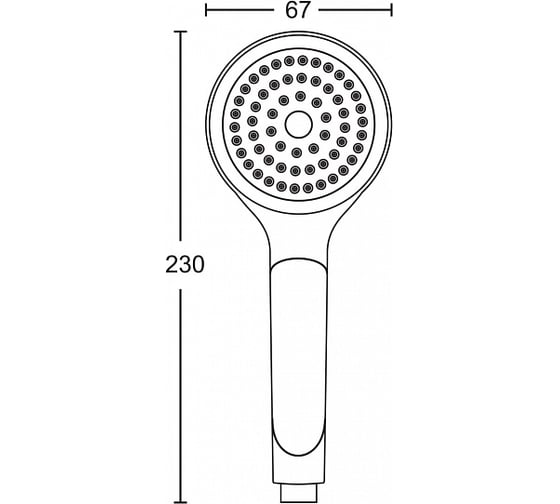 Душевая лейка ARGOTECH MARTA 33644