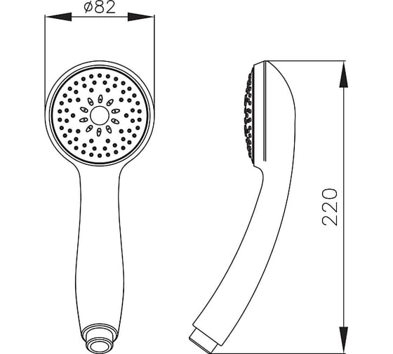 Лейка душевая ARGO DUO, подвес 27811