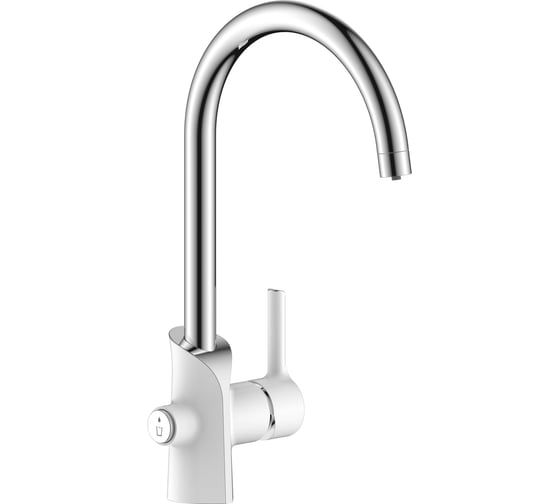 Смеситель для кухни ARGOTECH под питьевую воду ELAT, хром/белый, d-40 41709