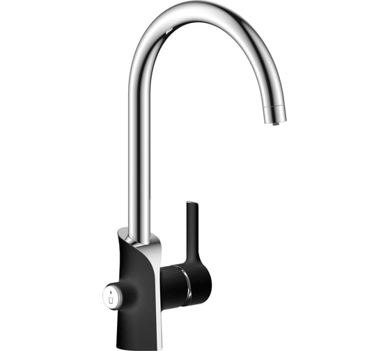 Смеситель для кухни ARGOTECH под питьевую воду ELAT, хром/чёрный, d-40 41710