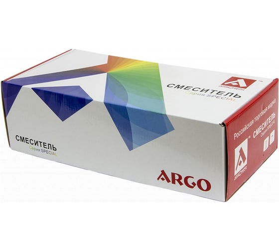 Смеситель для кухни ARGOTECH KLIO, хром/белый, пластичный излив, d-35 41006