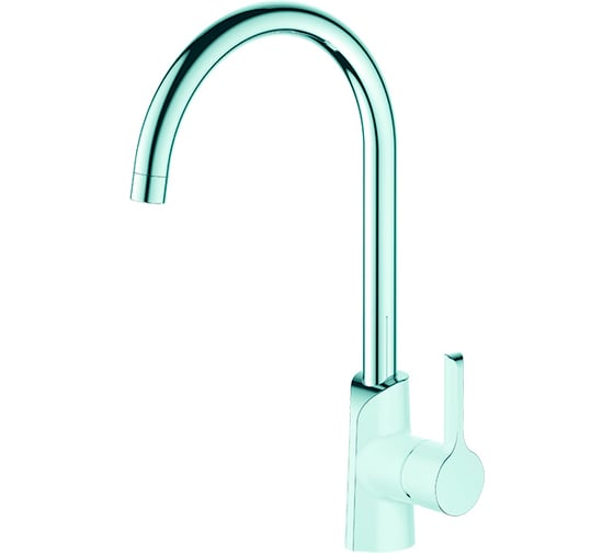 Смеситель для кухни ARGOTECH ELAT, хром/белый, d-40 41151