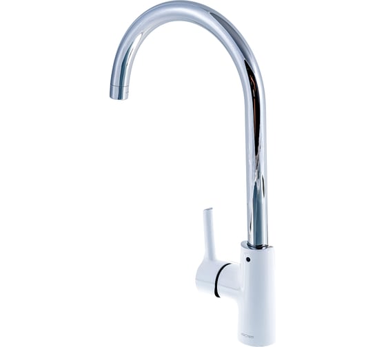 Смеситель для кухни ARGOTECH ELAT, хром/белый, d-40 41151