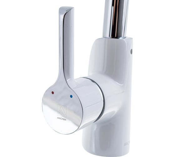 Смеситель для кухни ARGOTECH ELAT, хром/белый, d-40 41151