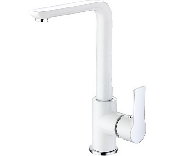 Смеситель для кухни ARGOTECH OLIMP, хром/белый, d-35 35797