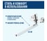 Смеситель для ванны и умывальника ARGOTECH ТИТАН \ TITAN d-35, керамбукса, L-обр. излив 350 мм 41990 17