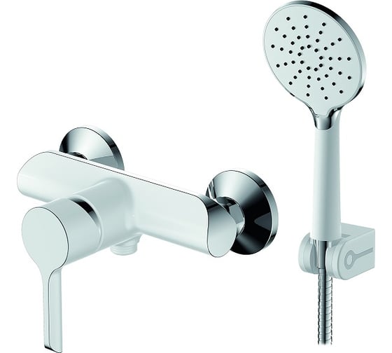 Смеситель для душа ARGO TECH ELAT, хром/белый, d-40 41158 1