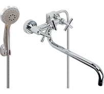 Смеситель для ванны и умывальника ARGO YORK, 1/2, керамический картридж, трубчатый излив 325 мм 29582