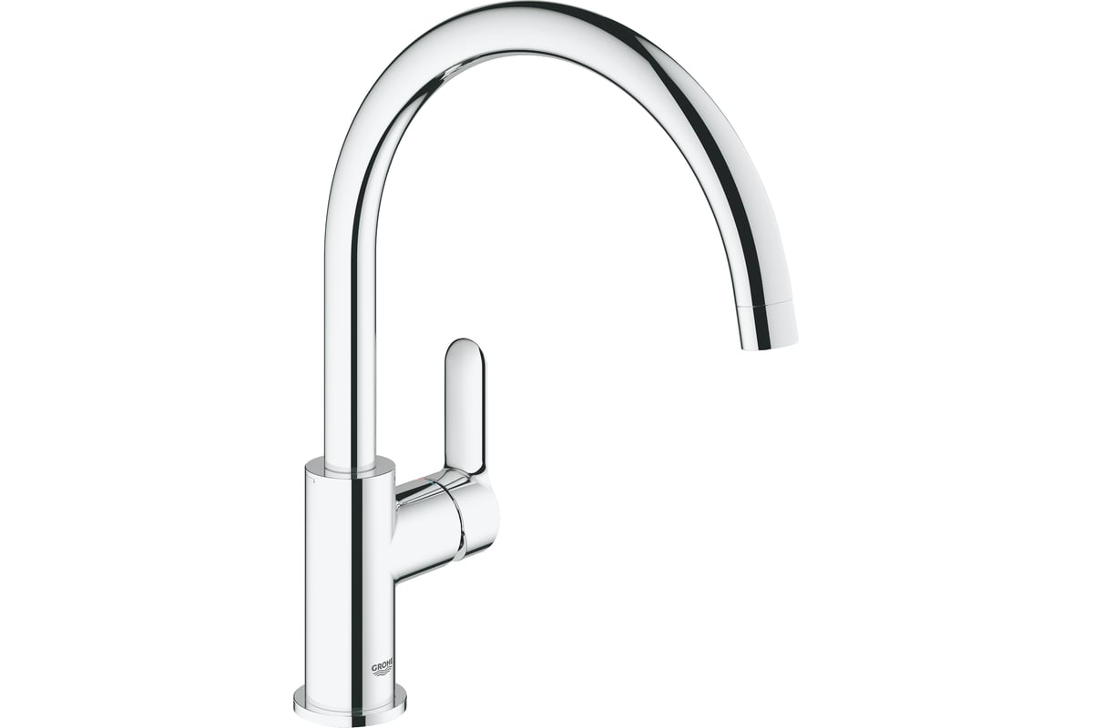 Смеситель для мойки GROHE BauEdge, поворотный трубкообразный излив ...