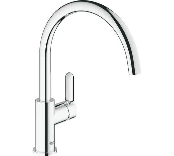 Смеситель для мойки GROHE BauEdge, поворотный трубкообразный излив 31367000