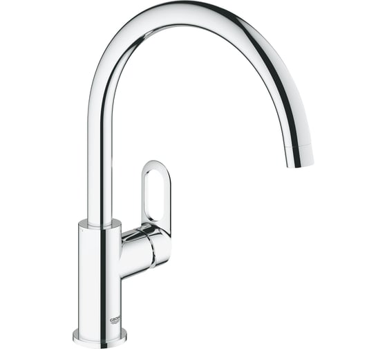 Смеситель для мойки GROHE BauLoop поворотный трубкообразный излив 31368000