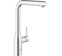 Однорычажный смеситель для мойки GROHE Essence New с выдвижным изливом с аэратором, L-излив 30270000