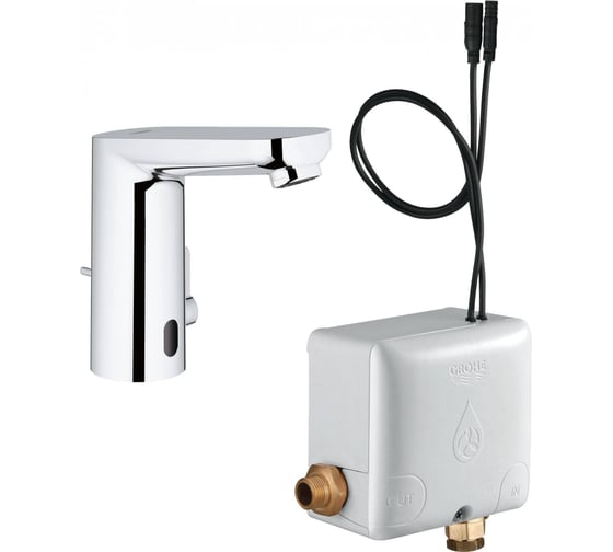 Смеситель GROHE Eurosmart Cosmopolitan E, инфракрасная электроника для раковины со смешиванием 36325001