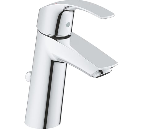 Однорычажный смеситель для раковины GROHE Eurosmart со сливным гарнитуром 23322001