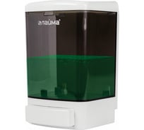 Диспенсер для жидкого мыла ЛАЙМА наливной, 1 л, ABS, белый,603920