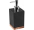 Диспенсер (дозатор) для мыла WOOD BLISS PERFECTO LINEA черный 35-720101 ЦЕ-0238472955 1