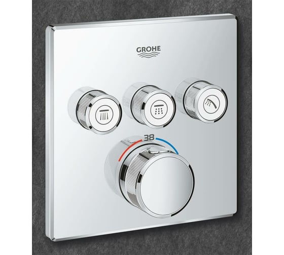 Термостат для ванны и душа GROHE Grohtherm SmartControl комплект верхней монтажной части 29126000