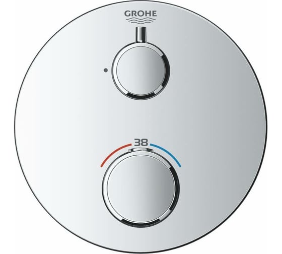 Термостат для душа с переключателем на 2 положения GROHE Grohtherm верхний и ручной душ 24076000