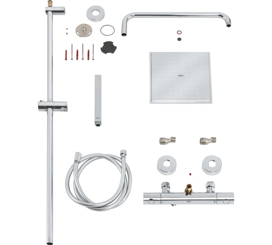 Душевая система с термостатом GROHE Euphoria Cube 230 Grohtherm 1000 Cosmo для душа 26187000