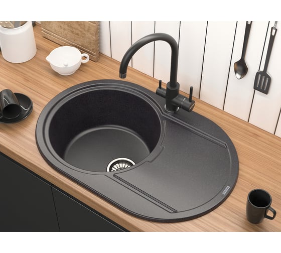 Смеситель для кухни Paulmark ESSEN антрацит Es213211-401