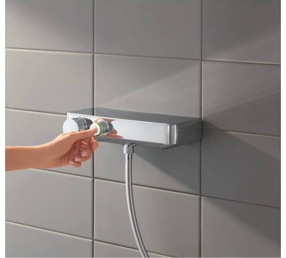 Термостат для душа GROHE GRT SmartControl настенный монтаж, полочка, 1 кнопка управления 34719000