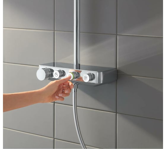 Душевая система с термостатом GROHE Euphoria SmartControl 310 DUO Cube 26508000