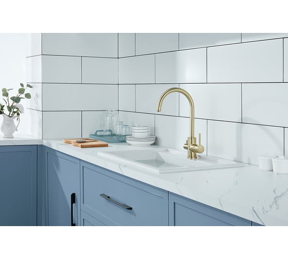 Смеситель для кухни Paulmark ESSEN бронза Es213211-BR