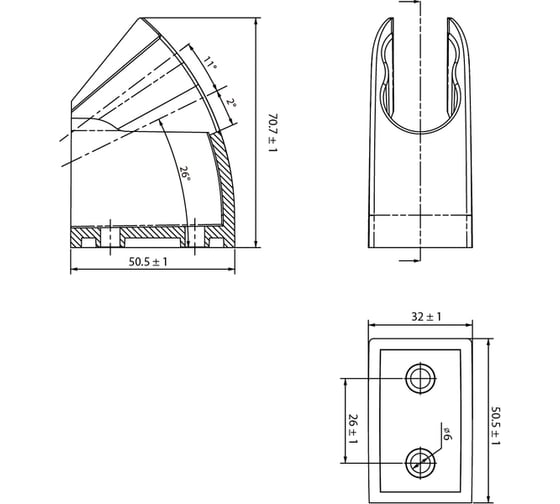 Держатель для лейки IDDIS бронза 060BP00I53