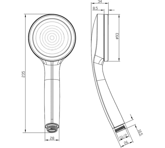Лейка для душа IDDIS SpaHome SPA1F00i18