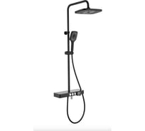 Душевая система MELANA нержавеющая сталь, с тропическим душем, лейкой F610501B MALE
